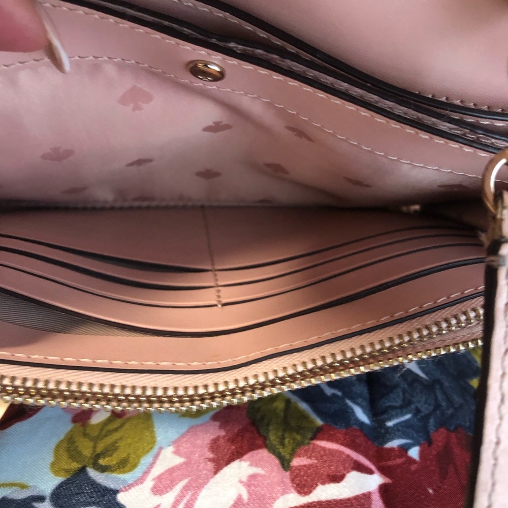 kate spade Blush Pink Leather Crossbody wallet bag - Picture 8 of 14